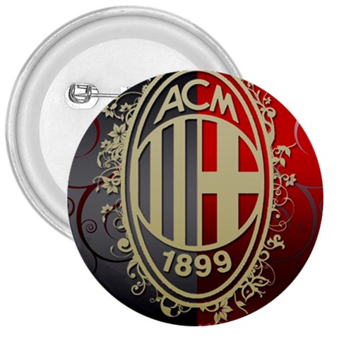 Ac Milan 3  Button from ArtsNow.com Front