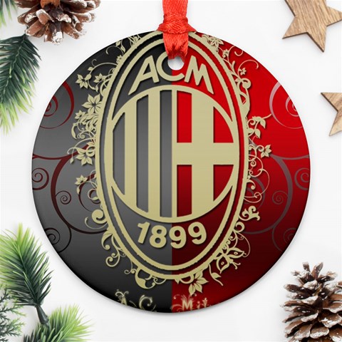 Ac Milan Ornament (Round) from ArtsNow.com Front