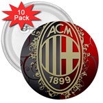 Ac Milan 3  Button (10 pack)