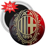 Ac Milan 3  Magnet (100 pack)