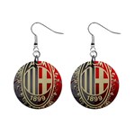 Ac Milan 1  Button Earrings