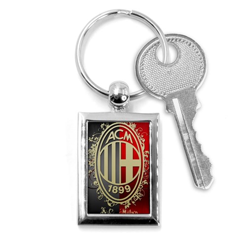 Ac Milan Key Chain (Rectangle) from ArtsNow.com Front