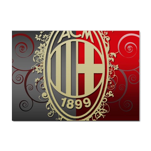 Ac Milan Sticker A4 (10 pack) from ArtsNow.com Front