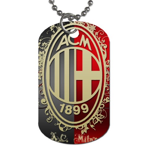 Ac Milan Dog Tag (Two Sides) from ArtsNow.com Front