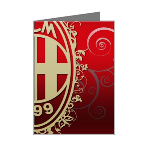 Ac Milan Mini Greeting Card from ArtsNow.com Left