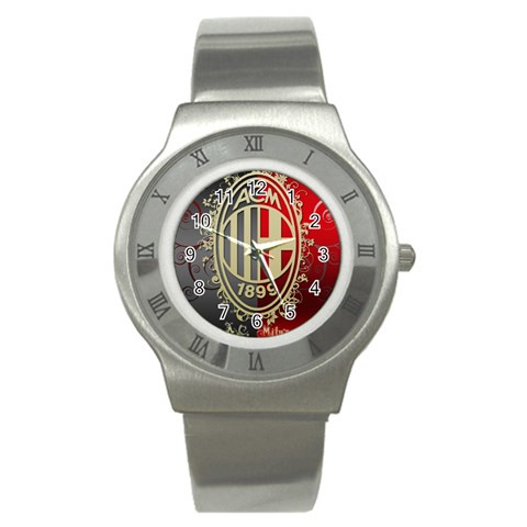 Ac Milan Stainless Steel Watch from ArtsNow.com Front