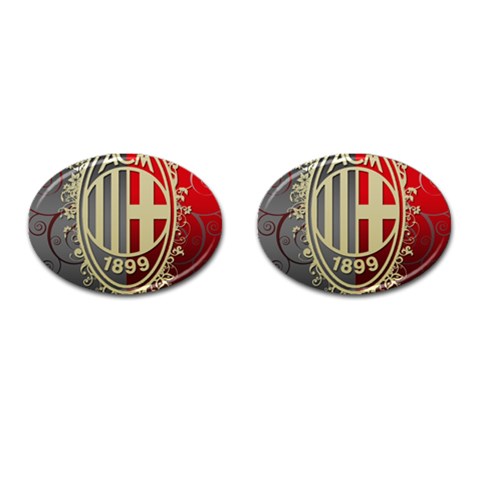 Ac Milan Cufflinks (Oval) from ArtsNow.com Front(Pair)