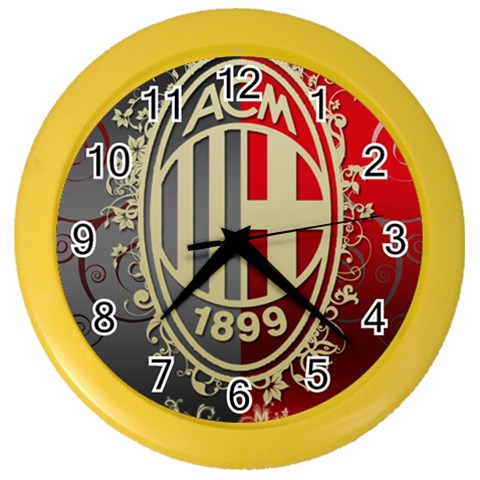 Ac Milan Color Wall Clock from ArtsNow.com Front