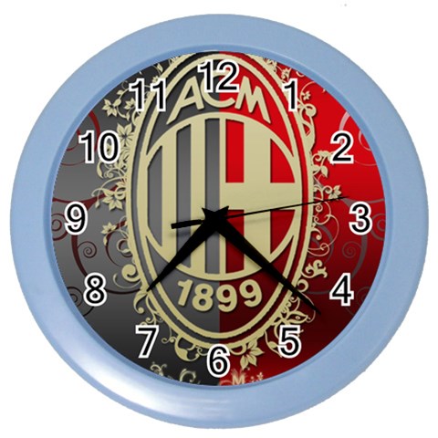Ac Milan Color Wall Clock from ArtsNow.com Front