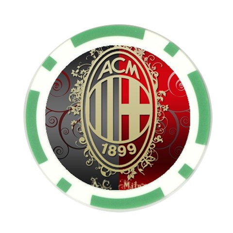 Ac Milan Poker Chip Card Guard from ArtsNow.com Front