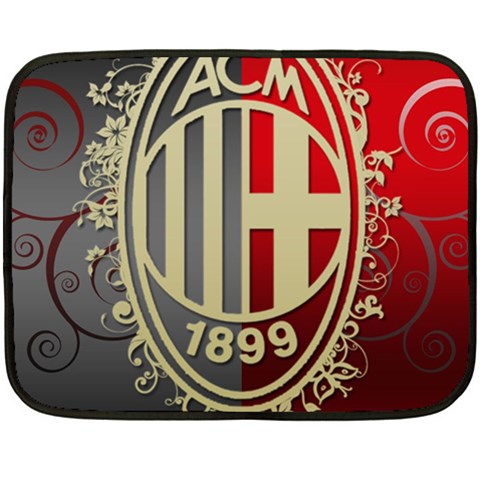 Ac Milan Double Sided Fleece Blanket (Mini) from ArtsNow.com 35 x27  Blanket Front