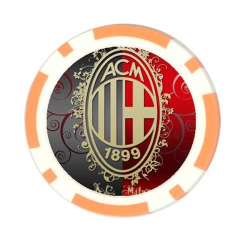 Ac Milan Poker Chip Card Guard (10 pack) from ArtsNow.com Front
