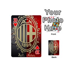 Ac Milan Playing Cards 54 (Mini) from ArtsNow.com Front - Heart10