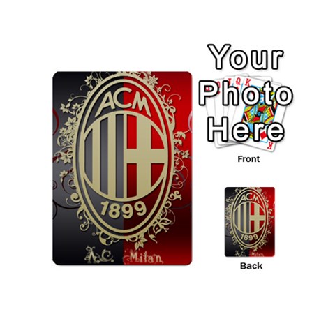Ac Milan Playing Cards 54 (Mini) from ArtsNow.com Back