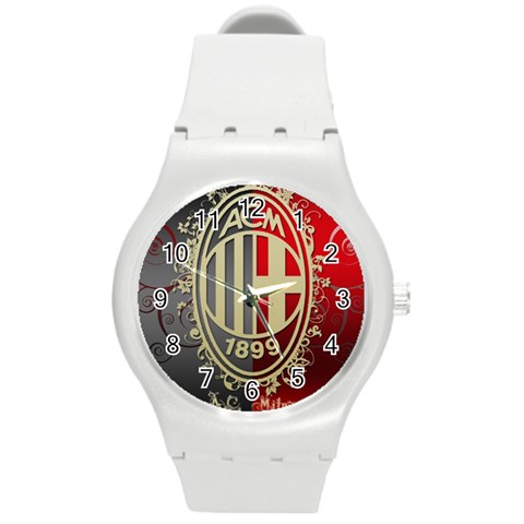 Ac Milan Round Plastic Sport Watch (M) from ArtsNow.com Front