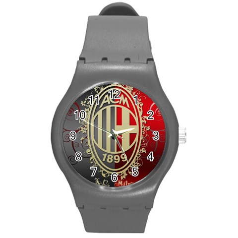 Ac Milan Round Plastic Sport Watch (M) from ArtsNow.com Front