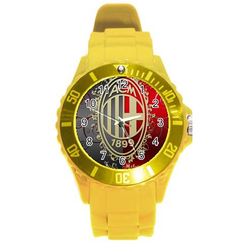 Ac Milan Round Plastic Sport Watch (L) from ArtsNow.com Front