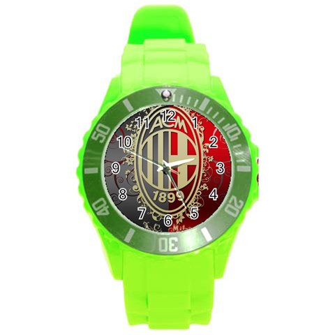 Ac Milan Round Plastic Sport Watch (L) from ArtsNow.com Front