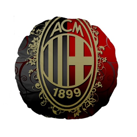 Ac Milan Standard 15  Premium Round Cushion  from ArtsNow.com Front