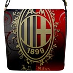 Ac Milan Flap Closure Messenger Bag (S)