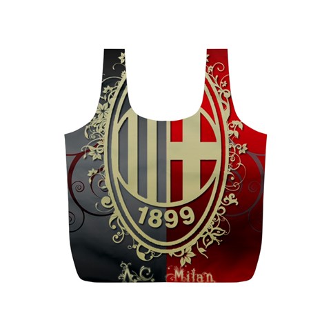 Ac Milan Full Print Recycle Bag (S) from ArtsNow.com Front