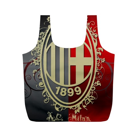Ac Milan Full Print Recycle Bag (M) from ArtsNow.com Front