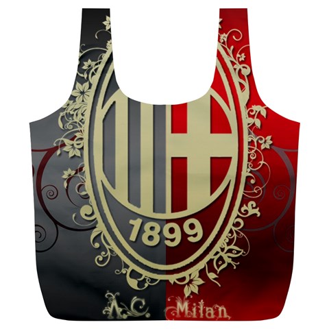 Ac Milan Full Print Recycle Bag (XL) from ArtsNow.com Back