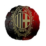 Ac Milan Standard 15  Premium Flano Round Cushion 