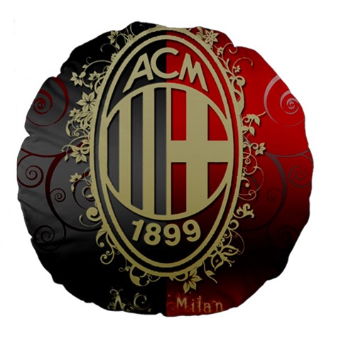 Ac Milan Large 18  Premium Flano Round Cushion  from ArtsNow.com Front