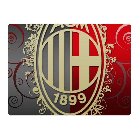 Ac Milan Double Sided Flano Blanket (Mini) from ArtsNow.com 35 x27  Blanket Front