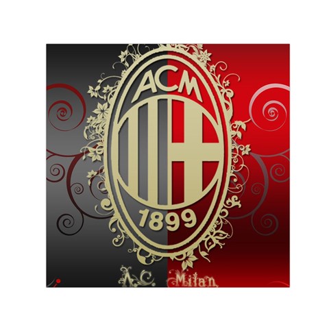 Ac Milan Small Satin Scarf (Square) from ArtsNow.com Front