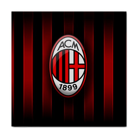 Ac Milan Logo Tile Coaster from ArtsNow.com Front