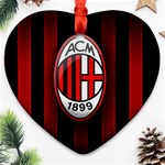 Ac Milan Logo Ornament (Heart)