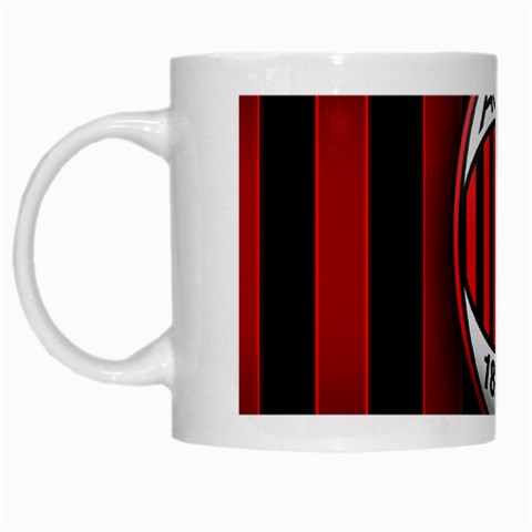 Ac Milan Logo White Mug from ArtsNow.com Left