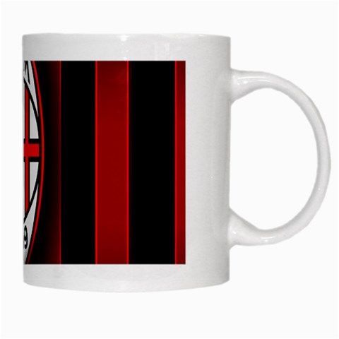 Ac Milan Logo White Mug from ArtsNow.com Right
