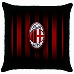Ac Milan Logo Throw Pillow Case (Black)