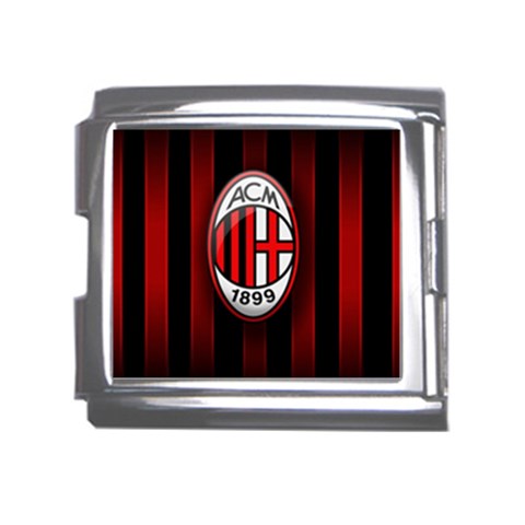 Ac Milan Logo Mega Link Italian Charm (18mm) from ArtsNow.com Front
