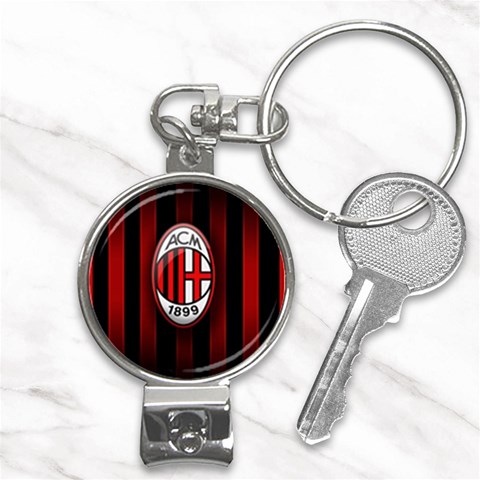 Ac Milan Logo Nail Clippers Key Chain from ArtsNow.com Front