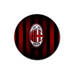 Ac Milan Logo Rubber Coaster (Round)