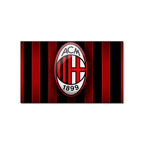 Ac Milan Logo Sticker Rectangular (100 pack) from ArtsNow.com Front