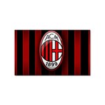 Ac Milan Logo Sticker Rectangular (100 pack)