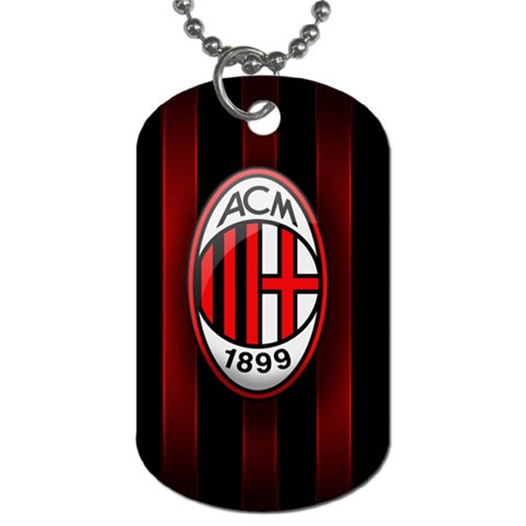 Ac Milan Logo Dog Tag (Two Sides) from ArtsNow.com Front