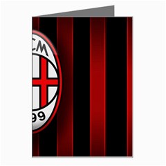 Ac Milan Logo Greeting Card from ArtsNow.com Left