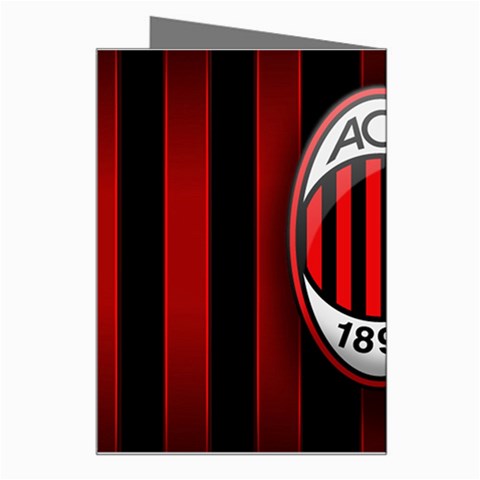 Ac Milan Logo Greeting Card from ArtsNow.com Right