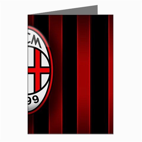 Ac Milan Logo Greeting Cards (Pkg of 8) from ArtsNow.com Left