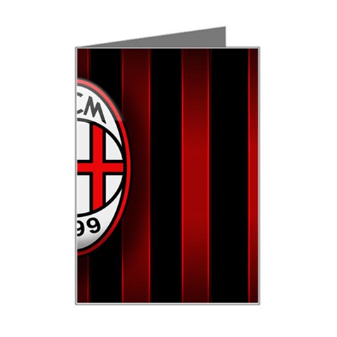 Ac Milan Logo Mini Greeting Card from ArtsNow.com Left