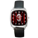 Ac Milan Logo Square Metal Watch