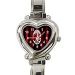 Ac Milan Logo Heart Italian Charm Watch