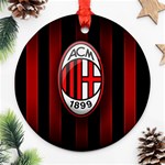 Ac Milan Logo Round Ornament (Two Sides)