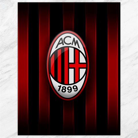 Ac Milan Logo Canvas 12  x 16  from ArtsNow.com 11.86 x15.41  Canvas - 1